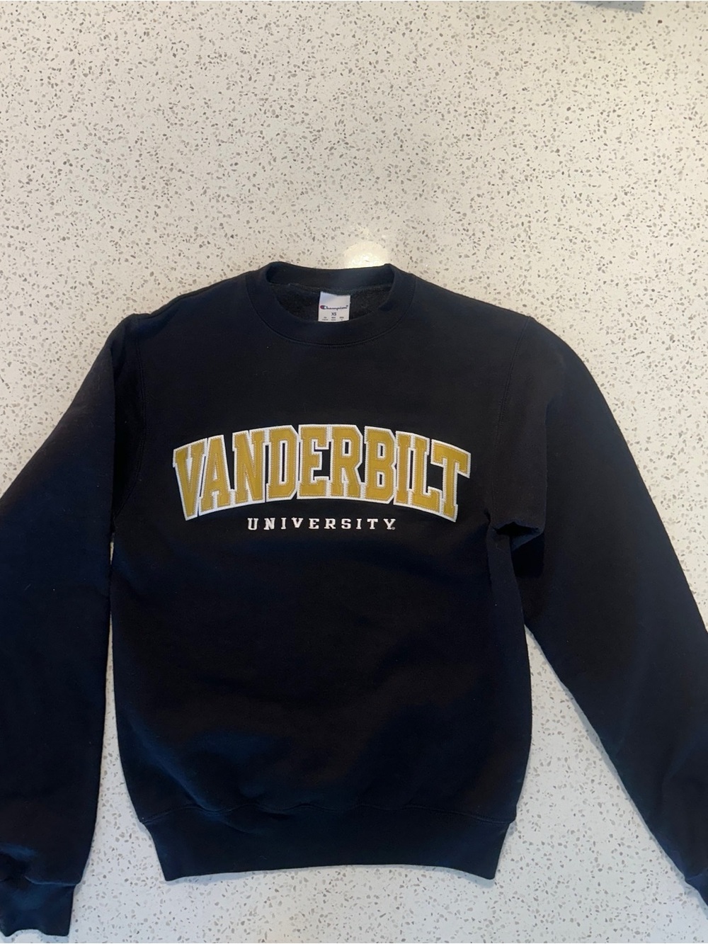 Champion Vanderbilt University Black and Gold Crewneck Sweatshirt